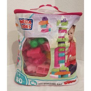 Mega Bloks First Builders Big Building Bag with Big Building Blocks - 61 BLOCKS